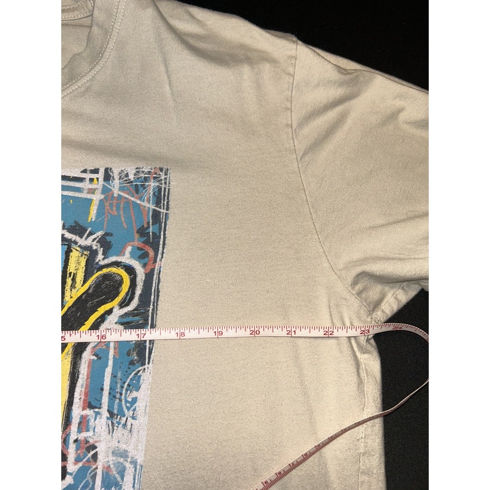 MTV Vintage Style Graffiti Graphic T-Shirt Mens 2XL Beige Streetwear Music Pop - Picture 4 of 8